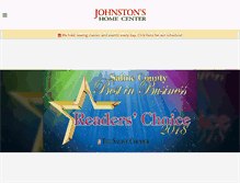 Tablet Screenshot of johnstonshomecenter.com